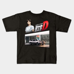 takumi initial d - street night picture Kids T-Shirt